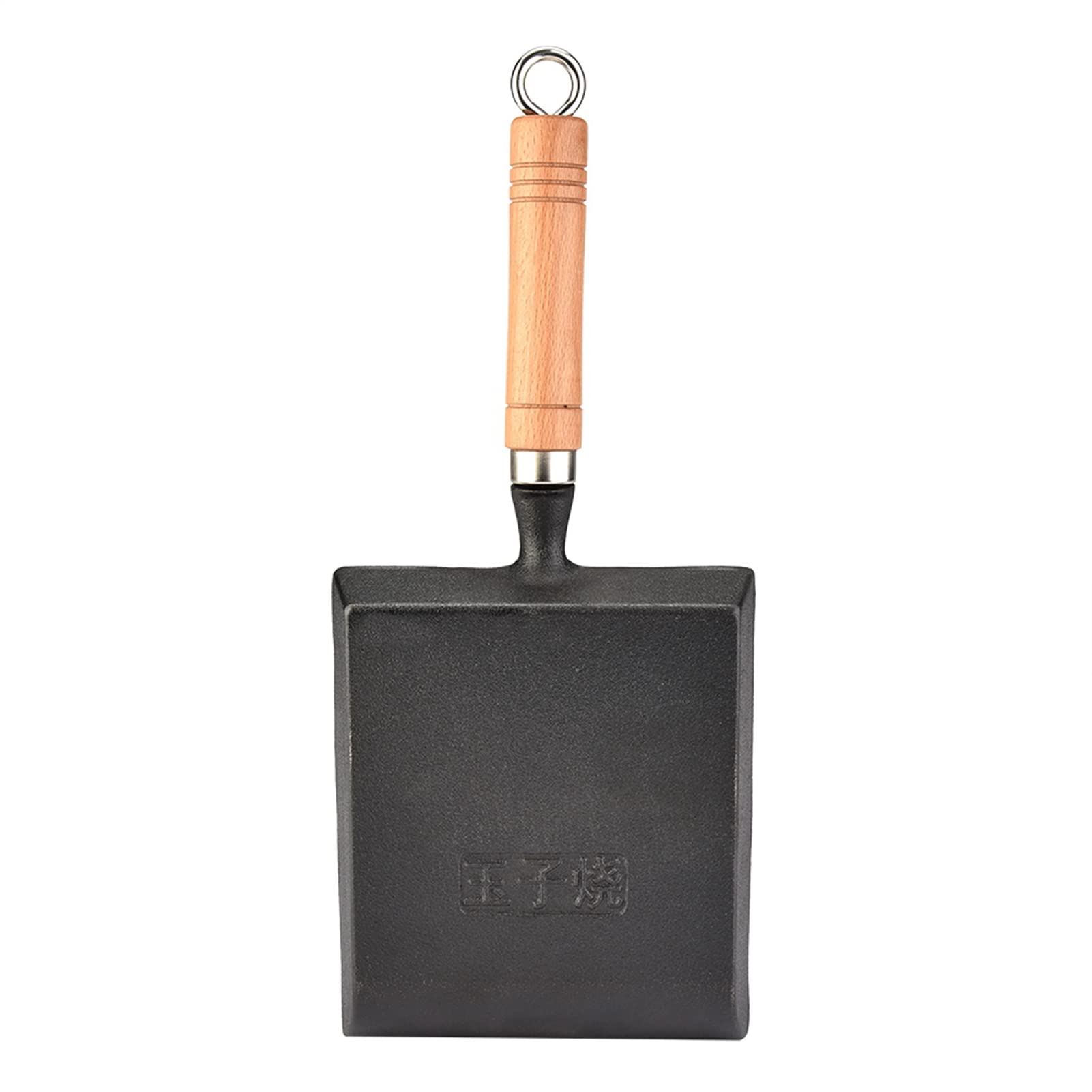 Ymiko Tamagoyaki Sartén para tortilla japonesa/sartén para huevos, mini sartén para tortilla de hierro Olla para tortilla Tamagoyaki Mango de madera