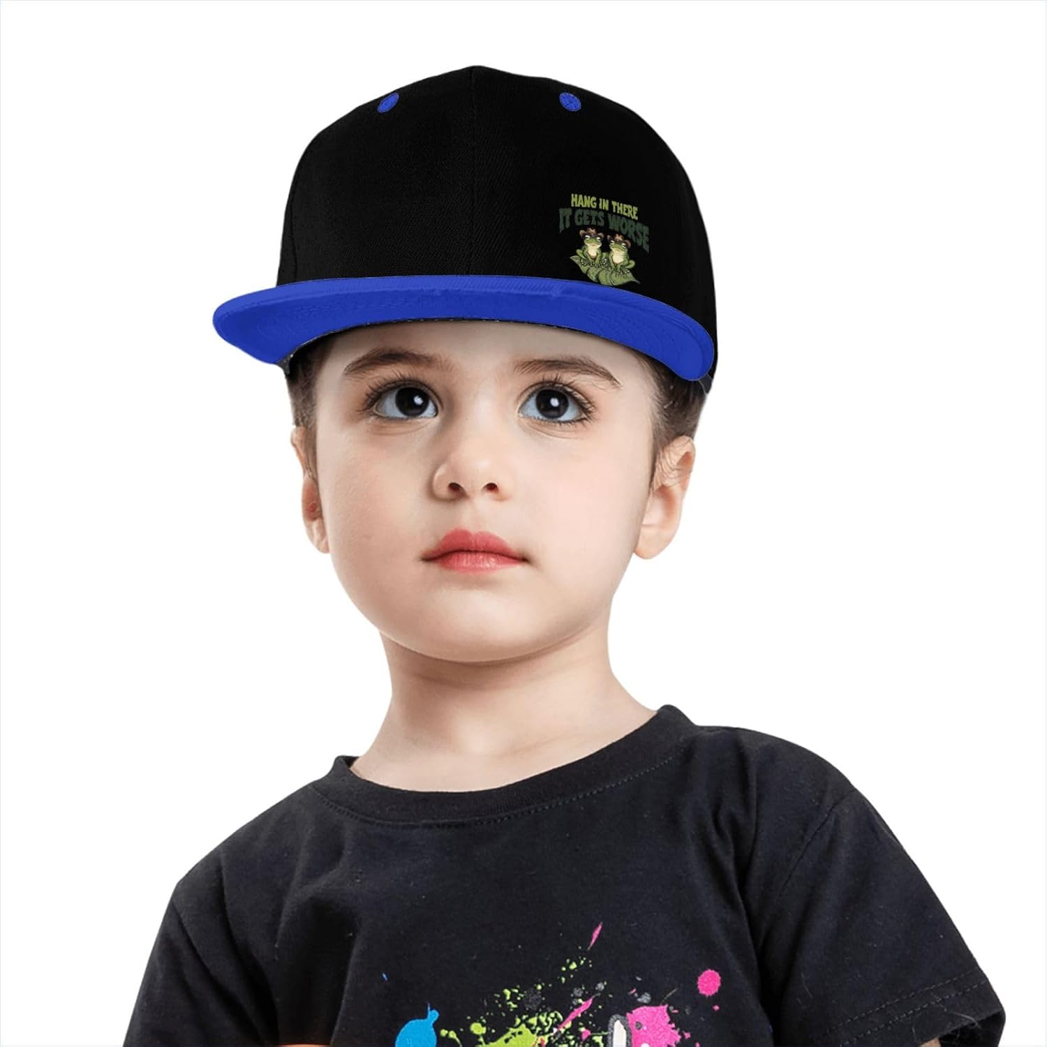 Hang in There It Gets Worse Kids Trucker Hat Fashion Outdoor Sports Baseball Caps for Boys Girls