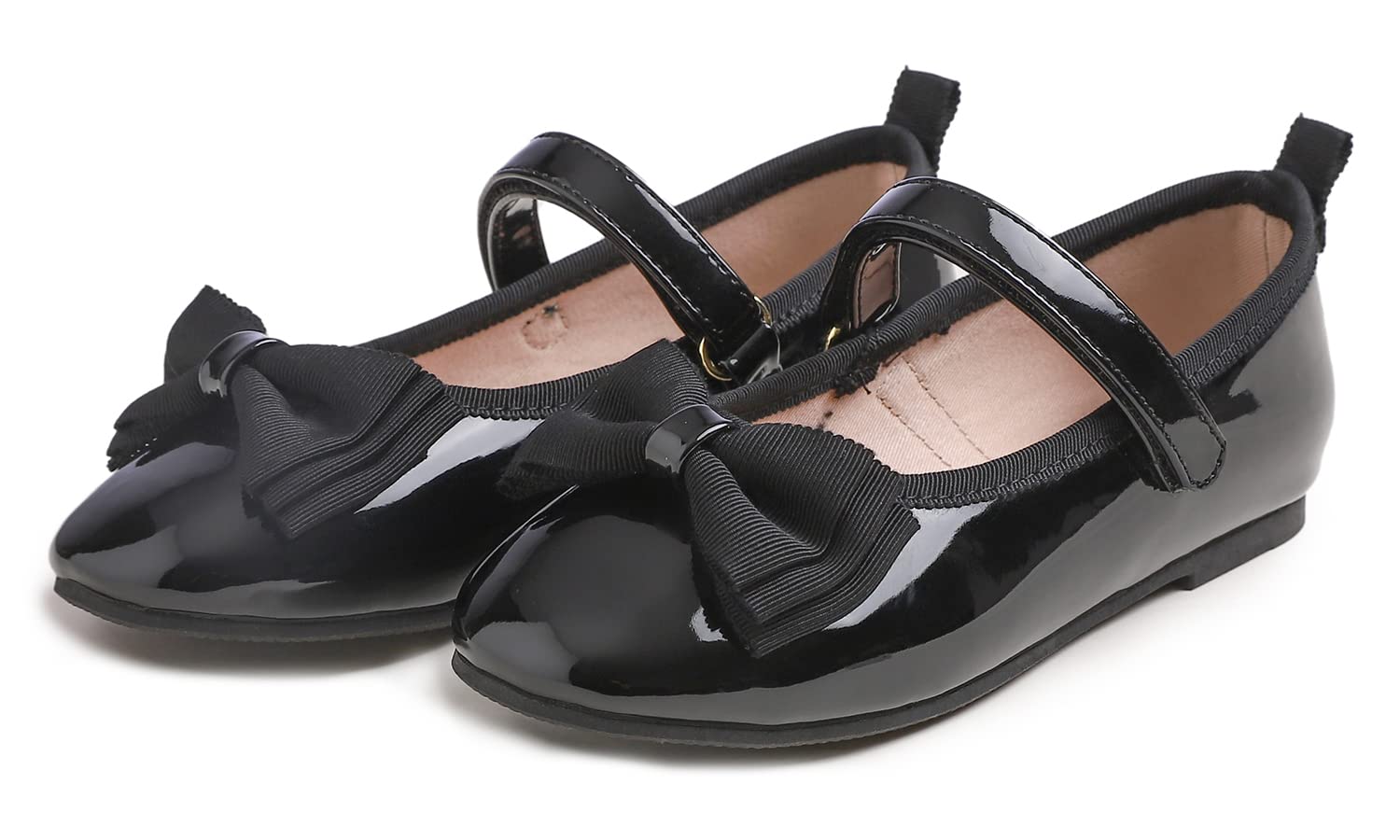 Feversole Kids Filles Mary Jane Strap Chaussures Plates Ballerines Princesse Chaussures Plates Chaussures d'école Plates À Bride