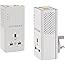 NETGEAR PLP1000-100UKS 1 Port, 1000 Mbps, 1 Gigabit Port Powerline Adapter with Extra outlet - Pack of 2