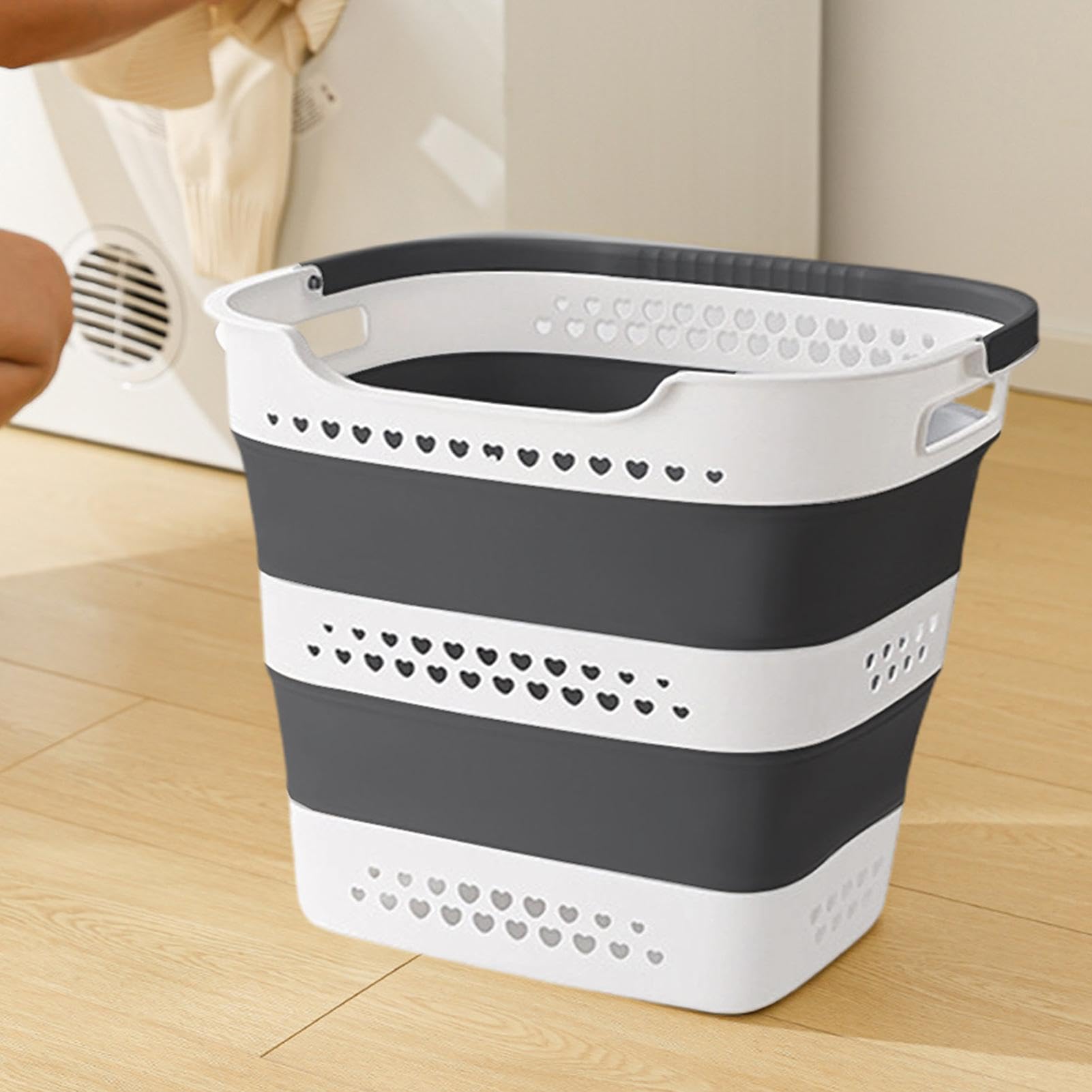 Cesta Ropa Cubo Portátil Con Asa Y 42 L Alta Capacidad
