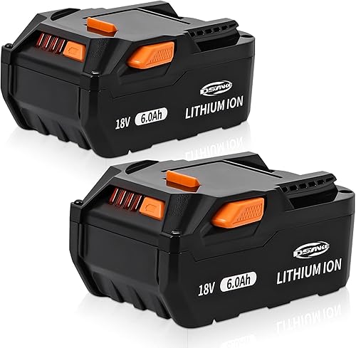 DSANKE R840085 - Batería de iones de litio de 18 V y 6.0 Ah de repuesto para batería RIDGID 18V R840087 R840083 R840084 R840086 AC840085 AC840087P
