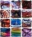 Headwear Head Wrap Sport Headband Sweatband 220 Patterns 12 in 1 Magic Scarf 12PCS & 6PCS 12 in 1 By VANCROWN (12PCS.Painting)