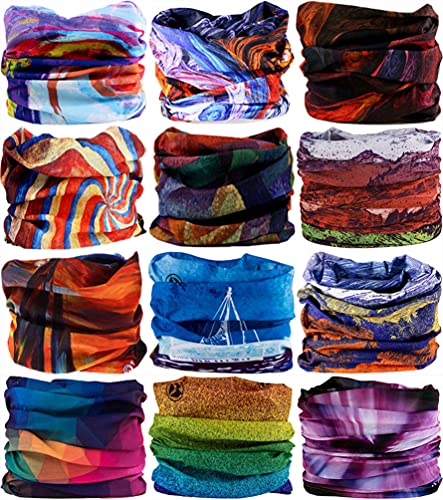 Image of VANCROWN Headband Neck Gaiter Head Wrap Headwear Face Mask Magic Scarf Bandana for Men and Women