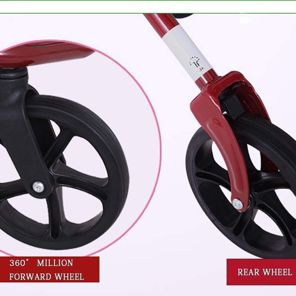 Chodzik Rollator z siedziskiem dla osób starszych - aluminiowy chodzik składany, mobilność z regulacją wysokości chodzik dla starszych chodzików Interesting