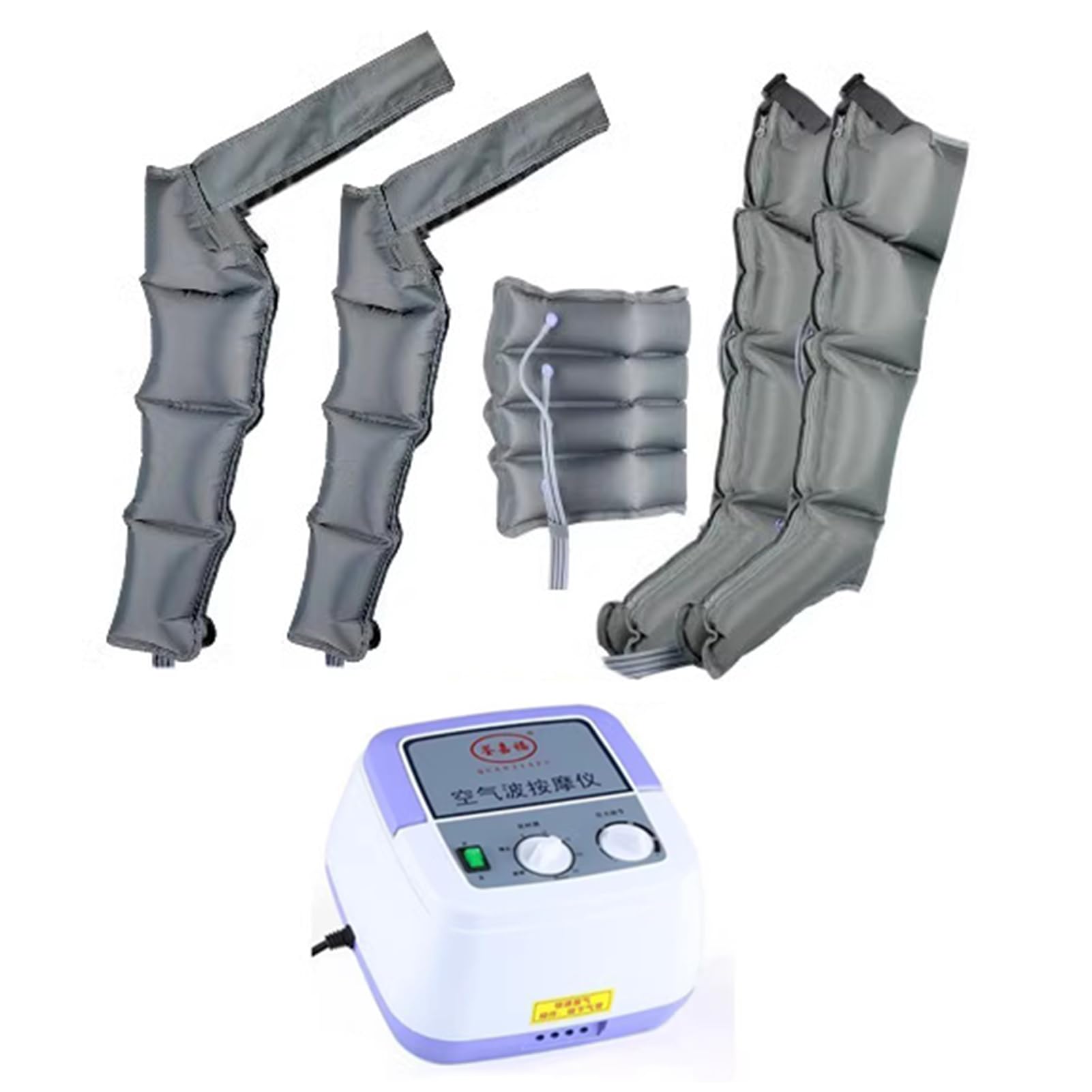 Massaggiatore a compressione d'aria per gambe, vita e braccia, allevia dolore, gonfiore e migliora la circolazione, ideale per linfedema e relax