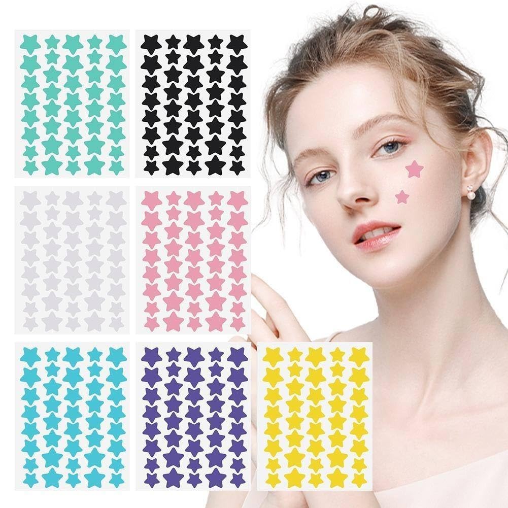 AKADO Waterproof Acne Spot Face Pimple Patch For Face Acne Treatment Clear Skin Pimple Patch - 120 Star (3 Sheet)-image-19