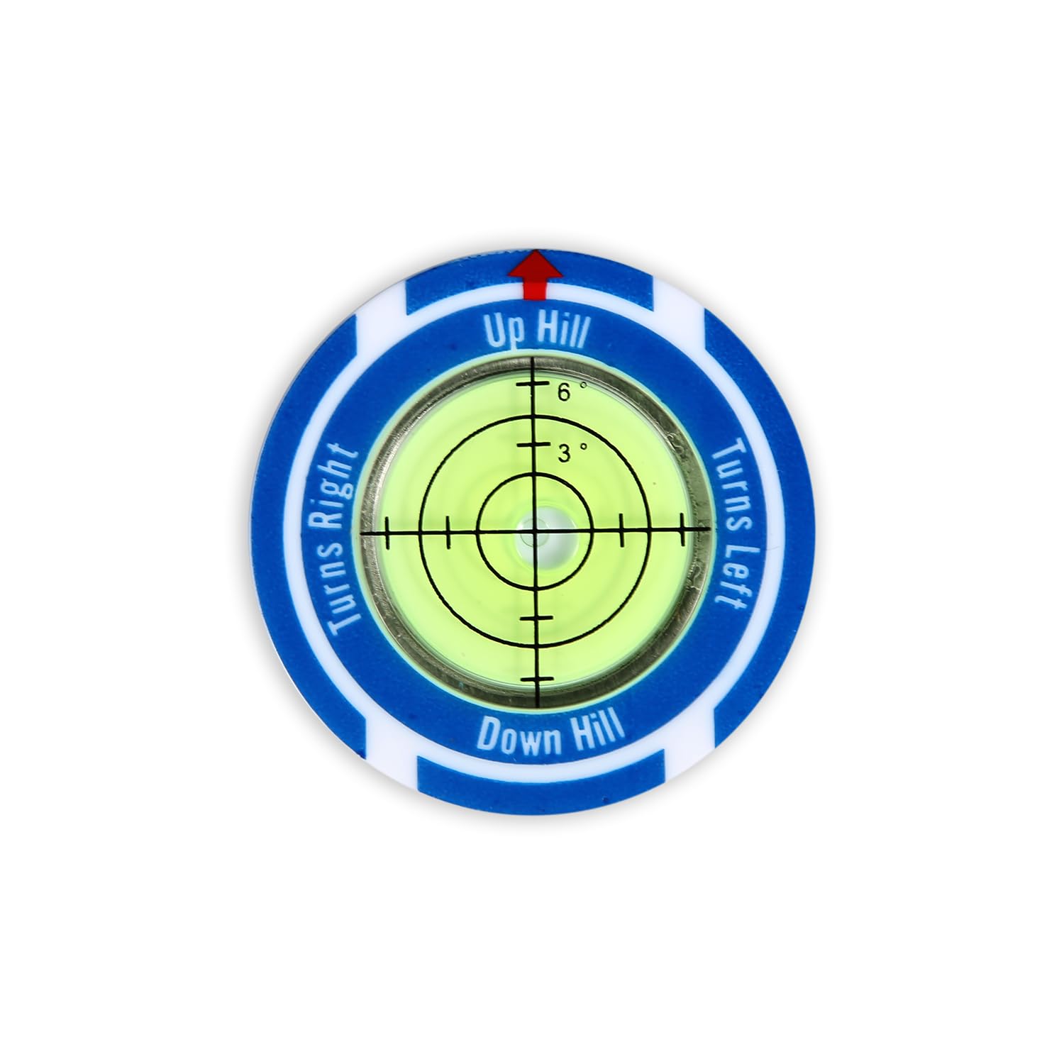 NQEUEPN Golf Green Reader con Magnetica Golf Hat Clip, Alta Precisione Livella a Bolla Lettore di Putting Green da Golf per Interni Esterni