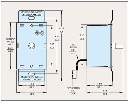 Vista 7 de Control del Motor Eléctrico, 5.0 Max amp, 120V, # K177-1005