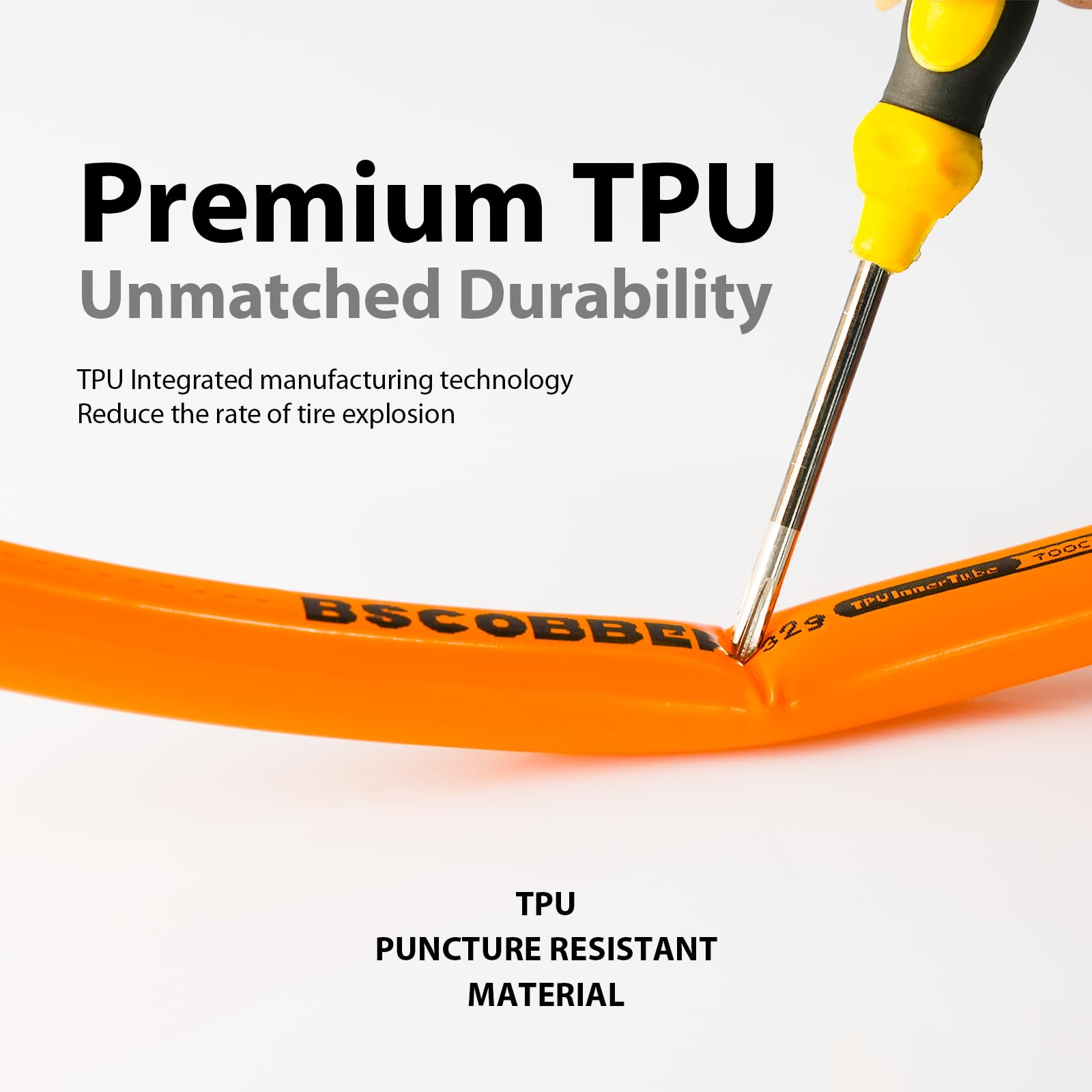 Lot de 2 chambres à air en TPU 700 C 65 mm Valve Presta pour roues à section profonde, chambre à air légère pour pneu de vélo de 700 x 18 C à 32 C