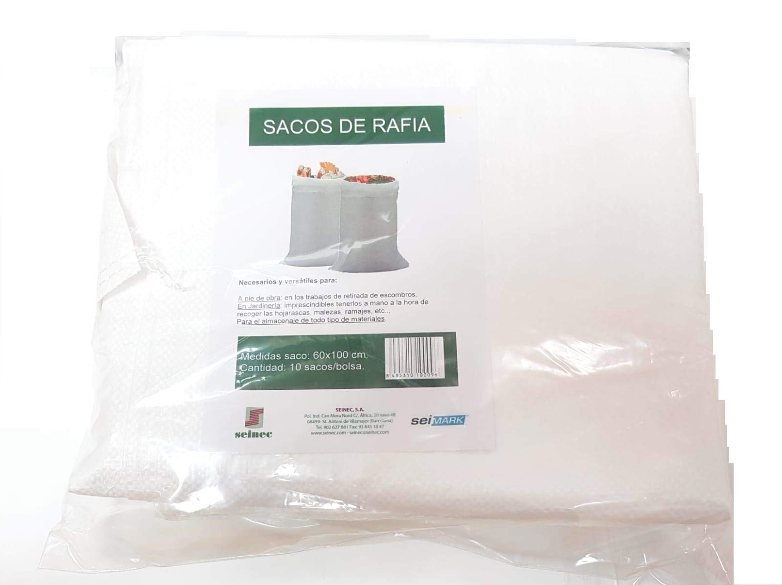 SEIMARK White Raffia Bags 60 x 100 cm 10u