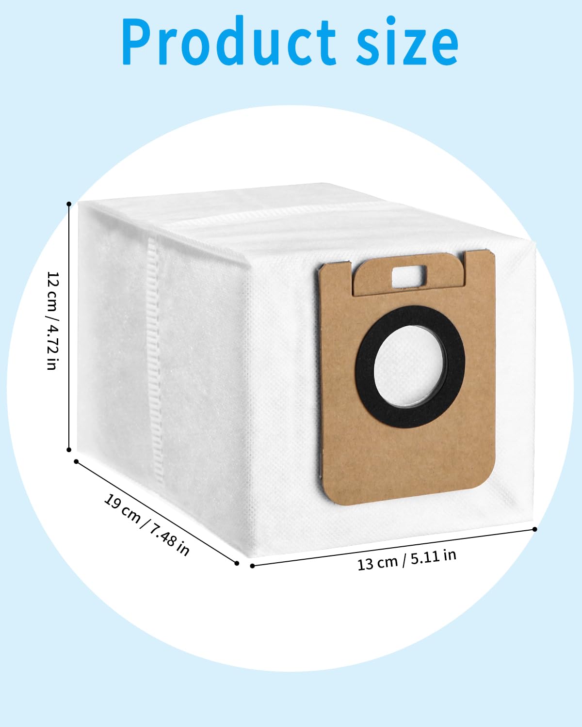 JORAIR 10 stuks stofzuigerzakken voor Dreame D10 Plus / D10s Plus / Z10 Pro / L10 Plus robotstofzuigerzakken vervangende zakken accessoireset reserveonderdelen, 2,5 l grote inhoud JORAIR 10 stuks stofzuigerzakken voor Dreame D10 Plus / D10s Plus / Z10 Pro / L10 Plus robotstofzuigerzakken vervangende zakken accessoireset reserveonderdelen, 2,5 l grote inhoud