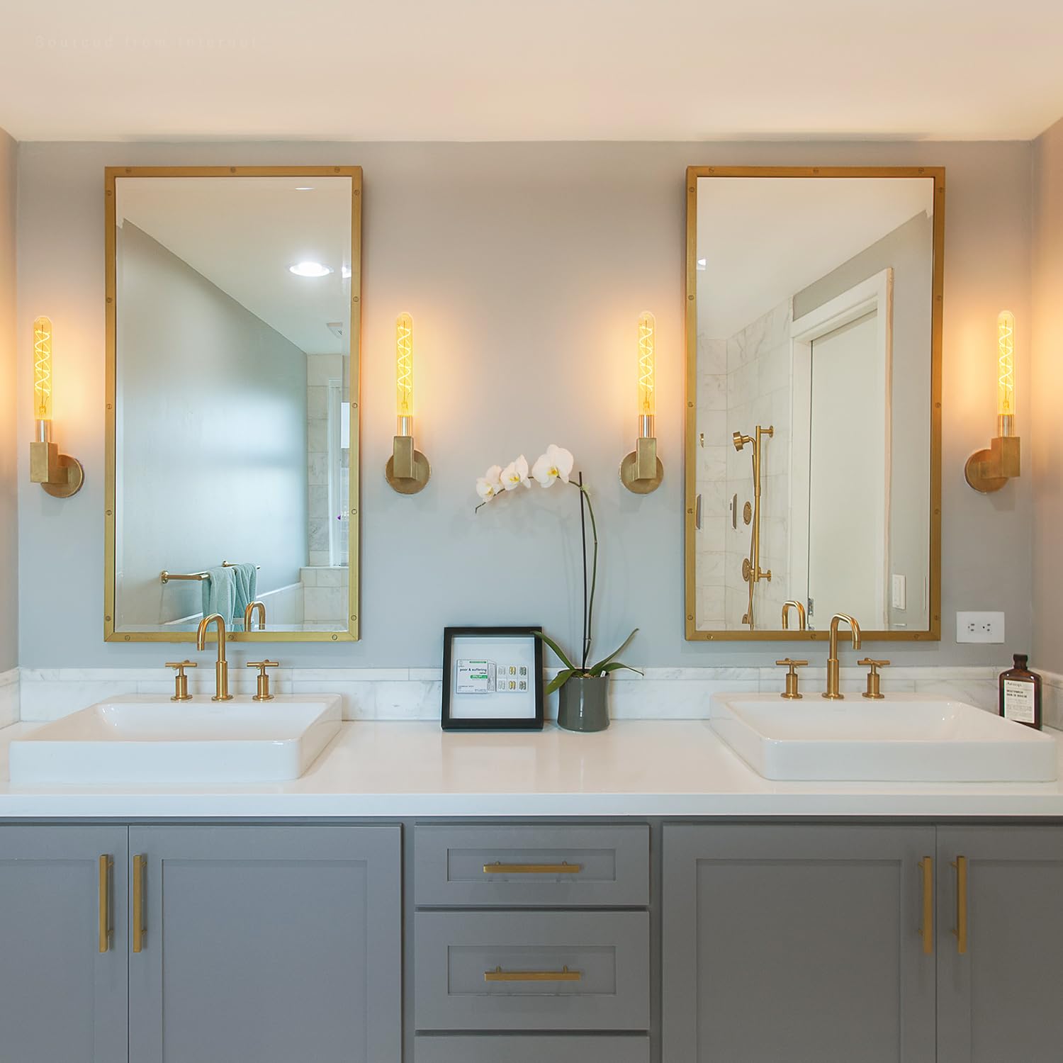 TORCHSTAR LED Vintage Spiral Filament Bulb T10 4 5W 7 17inch Long Tubular Edison Light Bulbs E26 Base — view 7