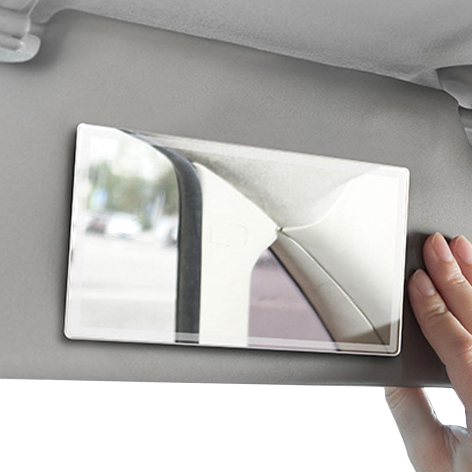 Visor Mirror - Sun-Shading Cosmetic Mirror | Universal Sun Visor Mirrors, Clear Rearview Accessory For Universal Cars, Sunshade Mounted Vanity Mirrors For Travel Interior Use