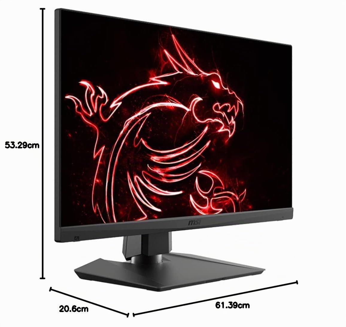 MSI Optix MAG274QRF-QD - Monitor Gaming 27" 16:9 (WQHD) 2560x1440, Rapid IPS QD, 165Hz, 1ms GtG, HDR Ready, G-Sync, Night Vision, USB Type-C, Gaming OSD App, VESA 100x100, Negro