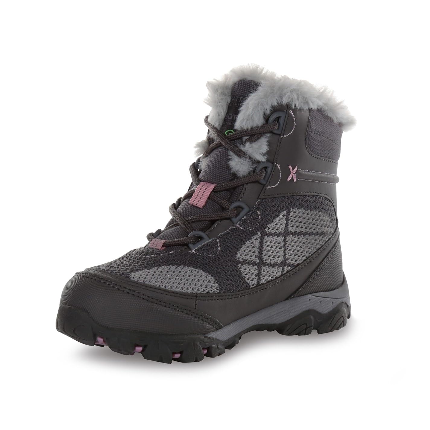 Regatta Hawthorn Evo Scarponcini da Passeggio Bambini (33 EU) (Granito, Lilla Profumato)
