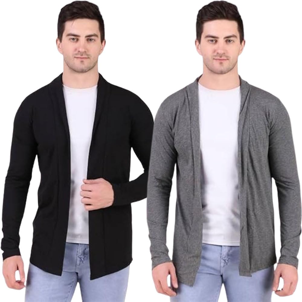Men’s Cotton Shrug | Open Full Sleeve Shawl Cardigan for Men, Best for Casual Wear-image-20