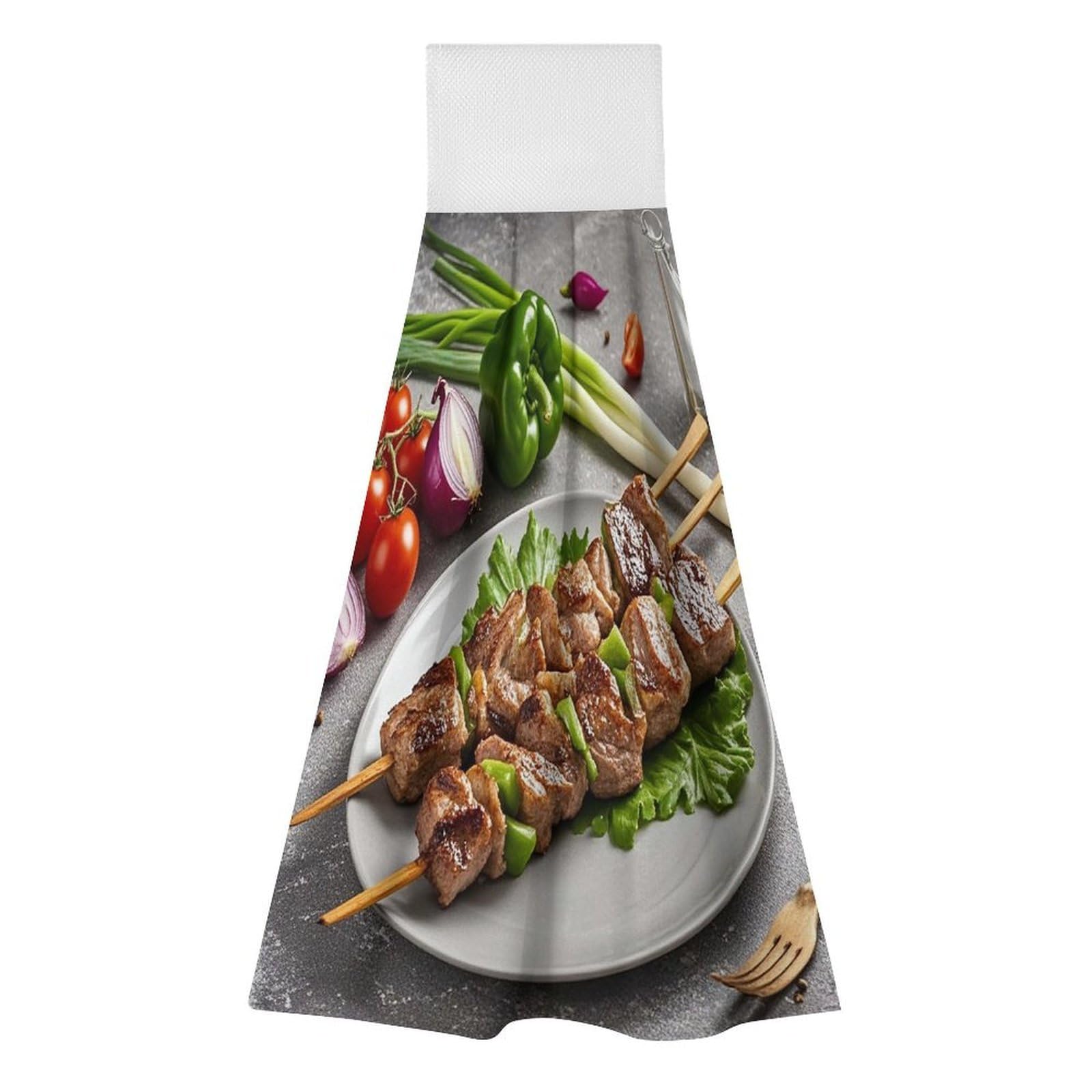 Toallas de cocina colgantes súper suaves que no se caen y secan rápido pack de 2