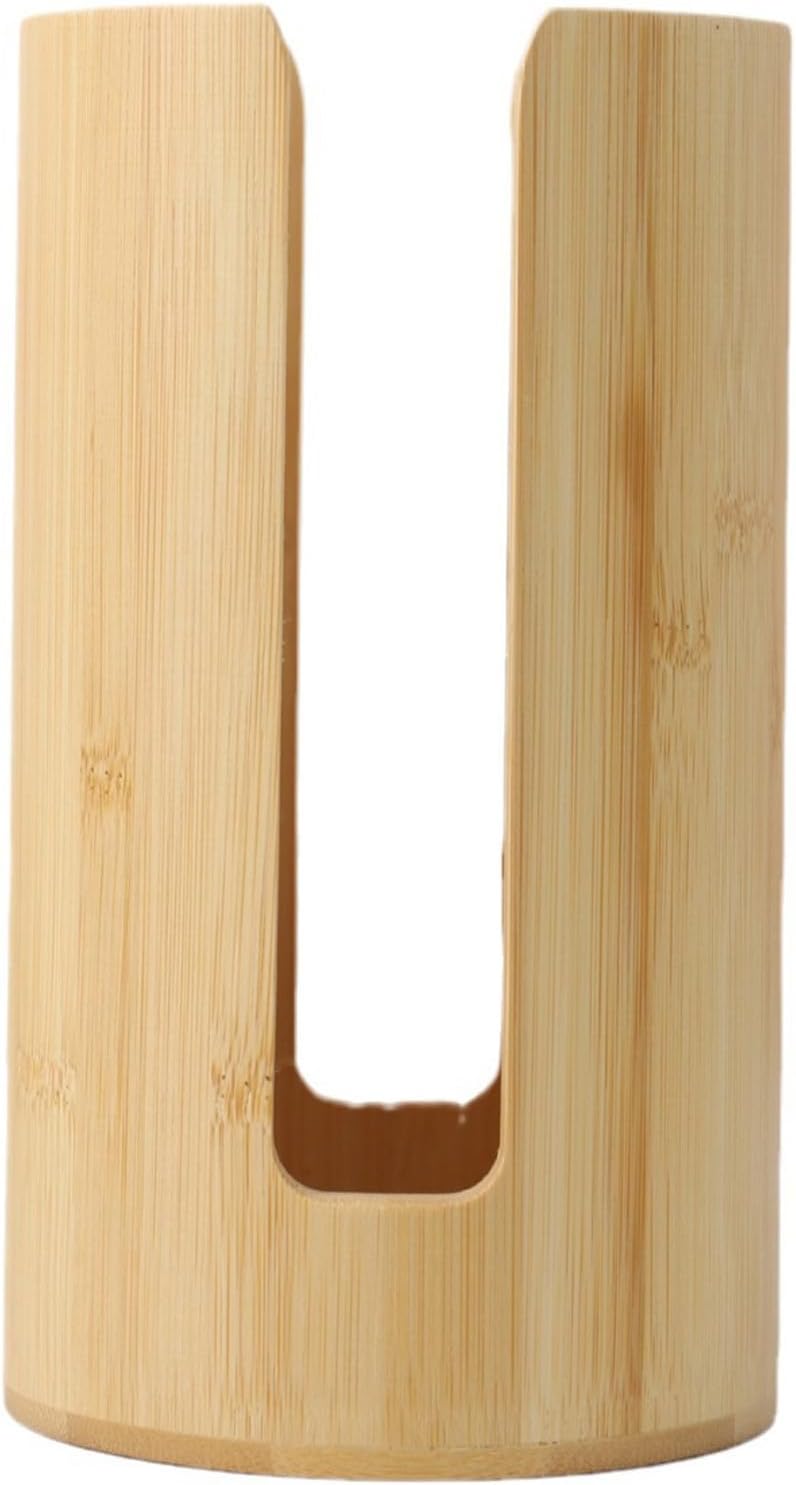 Bamboo Cup Holder for Bathroom and Office Space Saving Rack