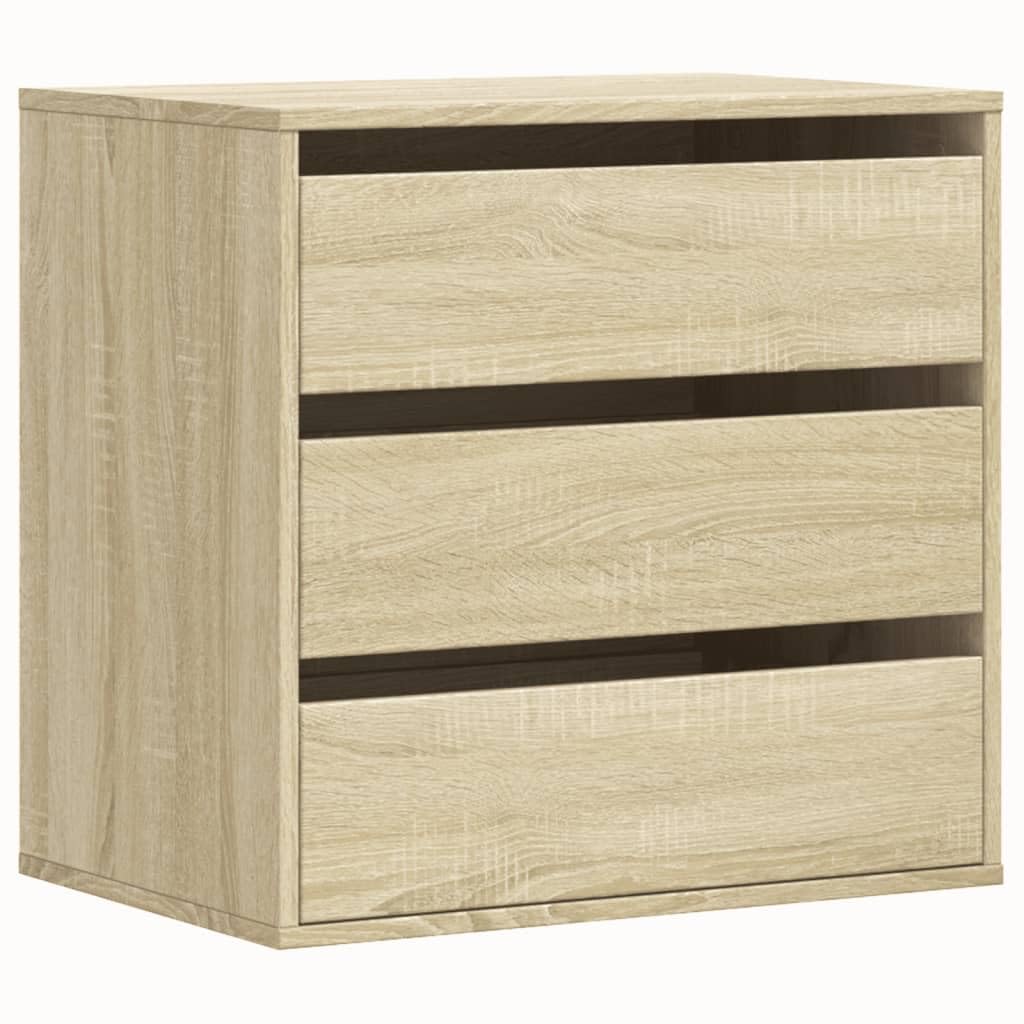 vidaXL Corner Chest of Drawers, Storage Cabinet for Living Room Hallway Office, Sideboard with Drawers, Drawer Cabinet, Sonoma Oak Engineered Wood