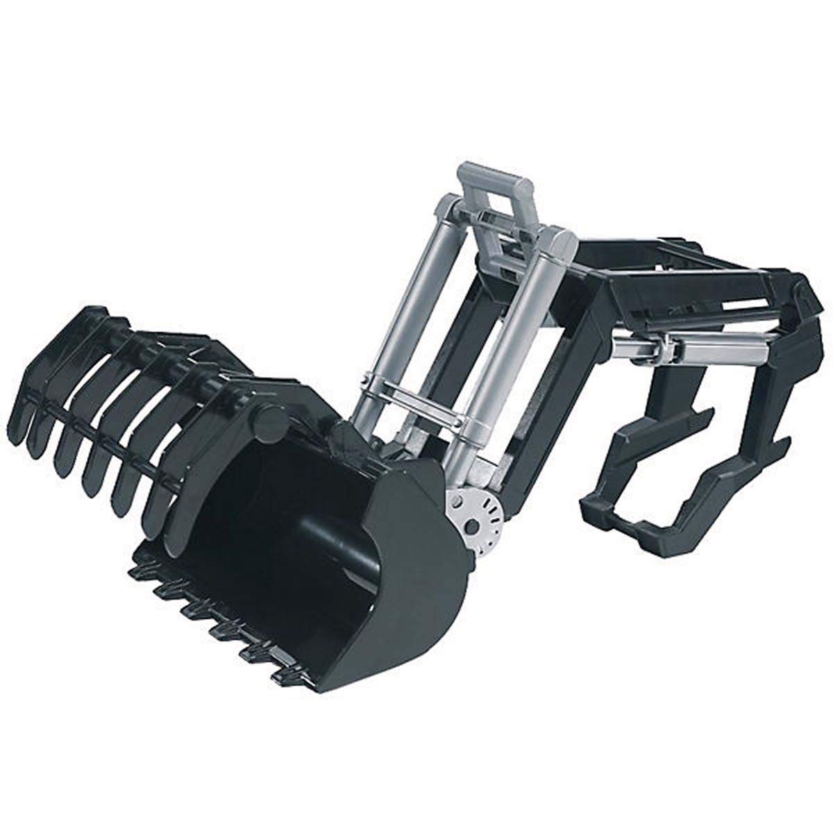 bruder 42317 - Frontlader für die Traktor Serie 2000er - 1:16 Zubehör, Frontladerschaufel, Gabel