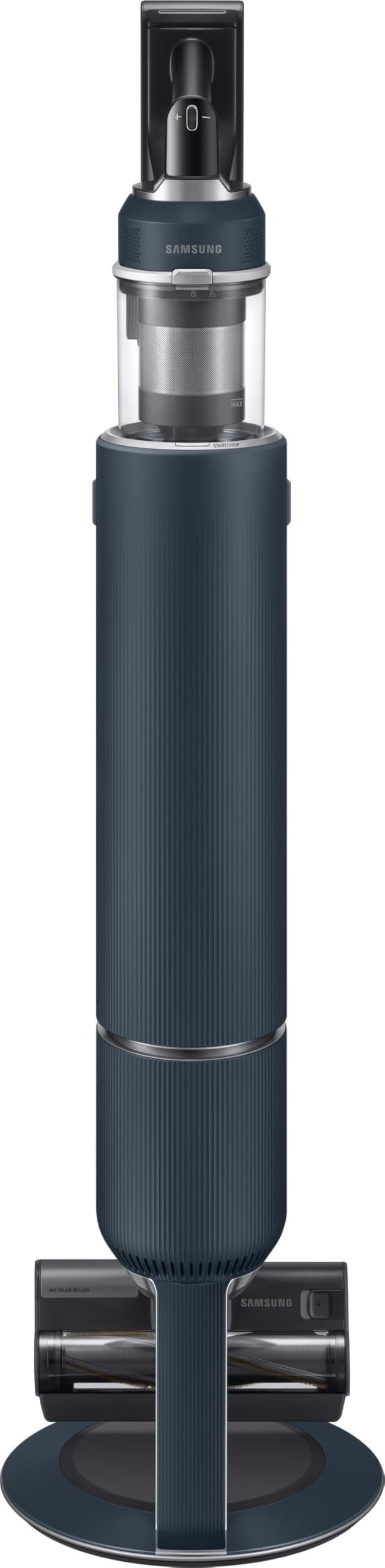 Samsung VS20B95973B/WA BESPOKE Jet Plus Pro Extra, bezprzewodowy odkurzacz, stacja czyszcząca, moc 210 W, zasięg do 120 min, Midnight Blue
