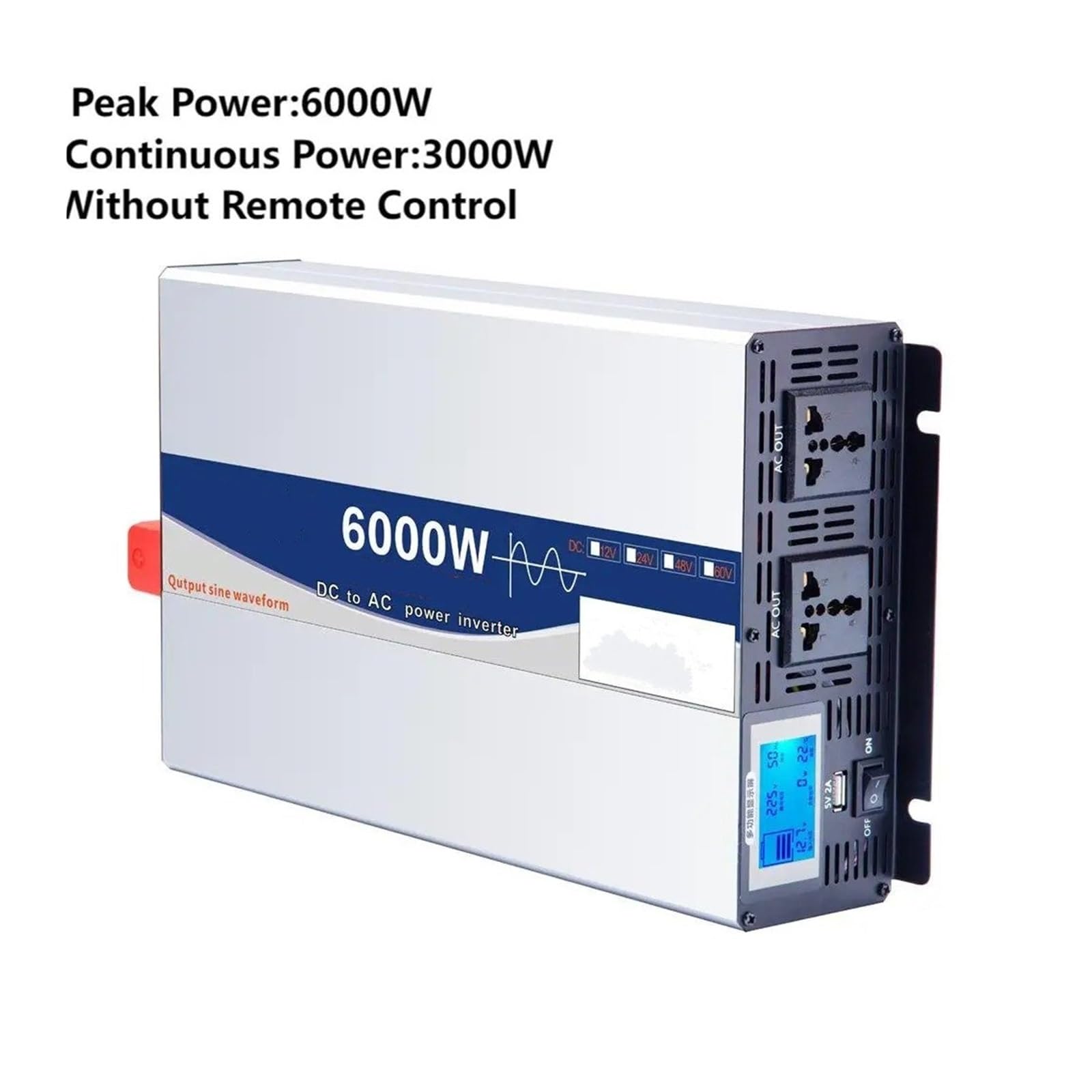 Inversor Corriente Inversores Onda Sinusoidal Pura 10000W 12000W para Coche Convertidor Voltaje 12 V 24 V 48 V 60 V Y 72 V A CA 110 V Y 220 V 50Hz Y 60Hz Transformador(24V,220-240V 50HZ Uni,6KW)