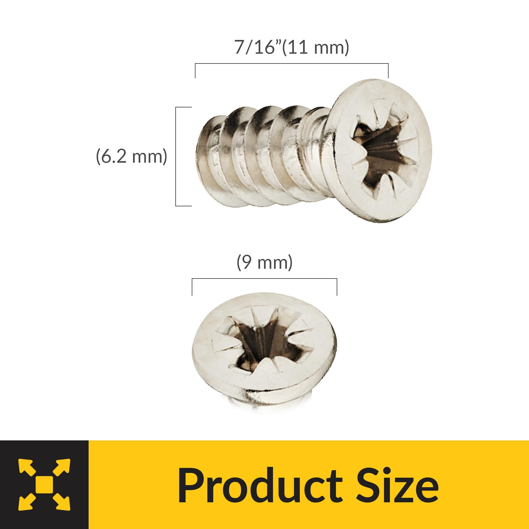 Brixwell SRW244182405 Euro Screw, Special Cylinder Head 7/16
