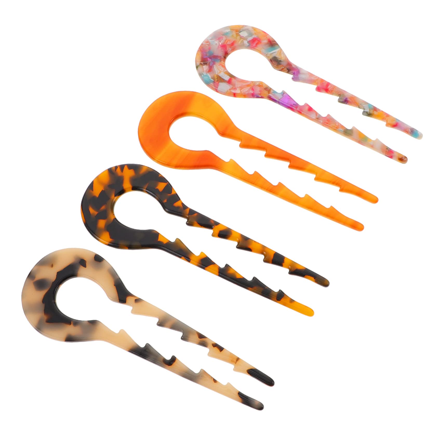 Healeved 16stücke U-förmige Haarnadeln Aus Acetat Rutschfeste Haarspangen Schildpatt Und Blumenmuster Elegantes Haarschmuck Für Hochzeiten Und Besondere Anlässe