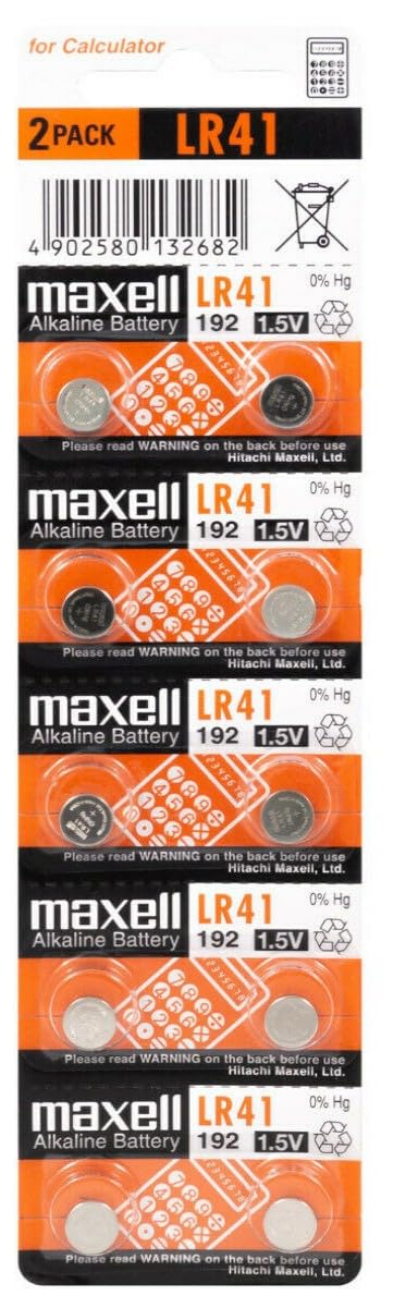 MAXELL Alkaline Alkaline 1.5 V LR41 192 X10 (Detachable Pair of 2 Batteries)