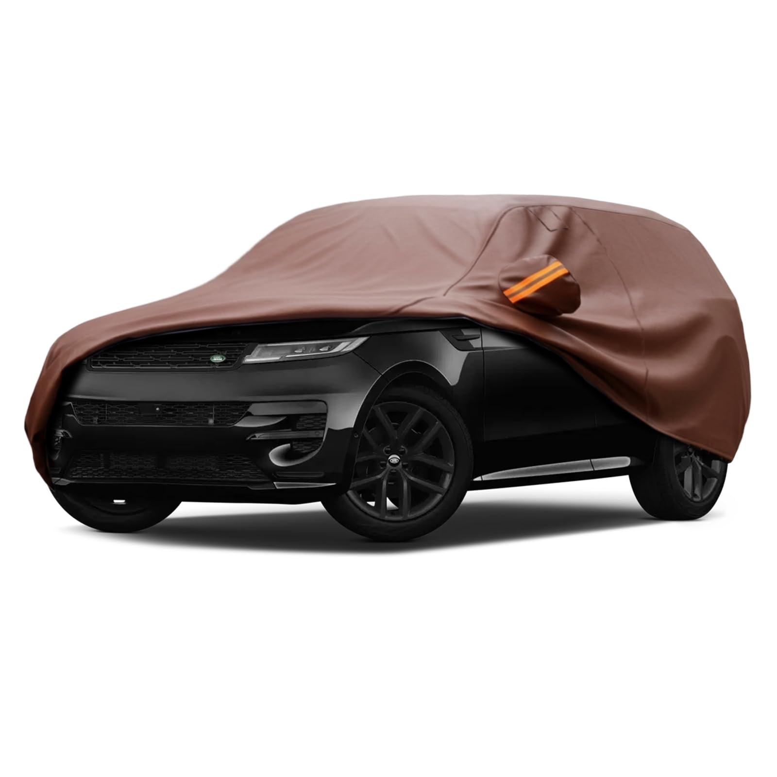 Cowtcver Autoabdeckung Wasserdicht Atmungsaktiv für SUV 485 bis 510 cm | Vollgarage Autoplane mit Sonnenblende für Sonne Staub Schutz, Kompatibel mit Range Rover, BMW X5, GLE, Audi Q7/Q8, Cayenne.