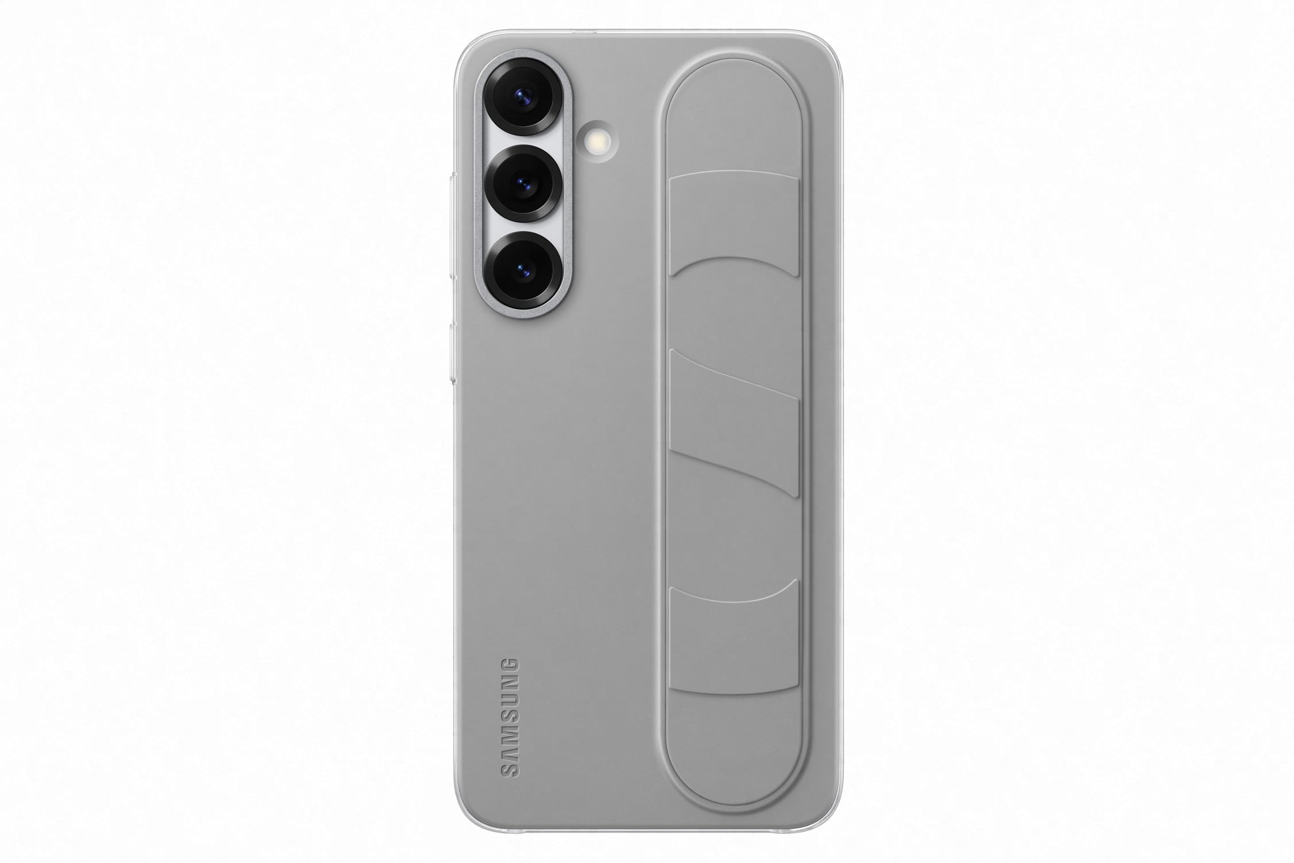 Samsung Standing Grip Smartphone Case EF-GS936 für Galaxy S25+, Handy-Hülle, Fingerhalterung, Schlankes Design, Grau