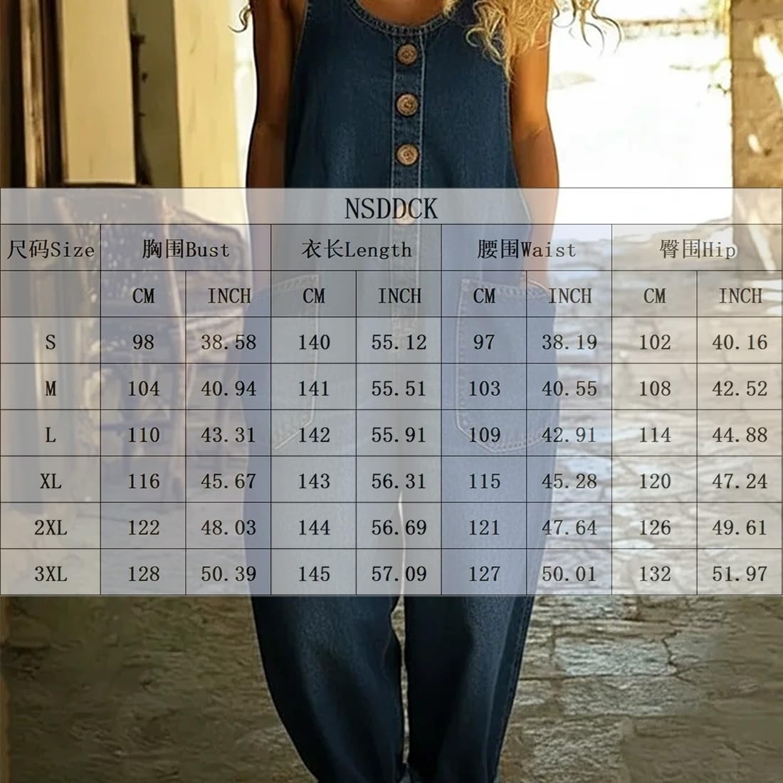 2026 Neu Jeans Jumpsuit Damen, Latzhose Jeans Damen, Damens Latzhose Sommer, Latzhosen Damens, Knopfdesign & Verstellbare Träger, Loose Fit, Atmungsaktiv, Angenehm Tragen, Langlebig