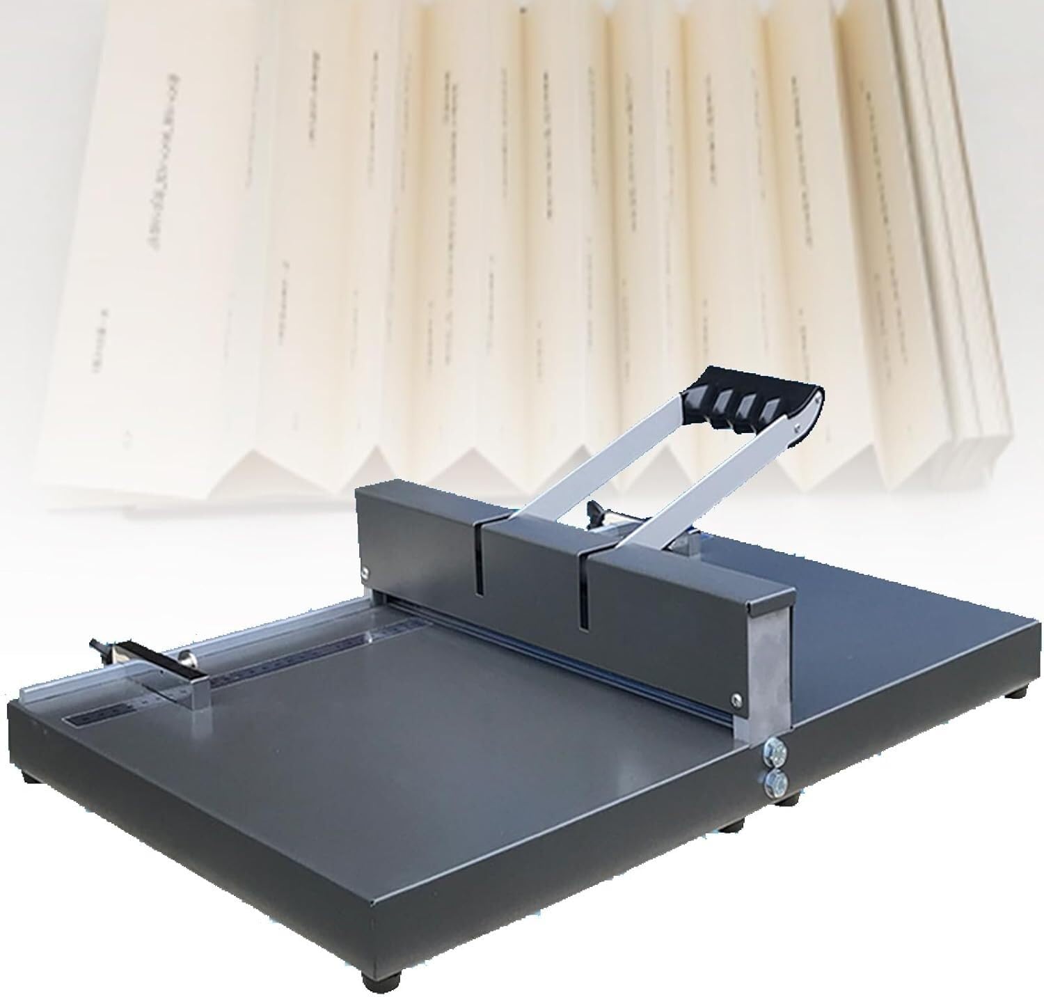 Taglierina Manuale impilabile per Carta, Piastra di Estensione pretagliata da 350 mm/Leva Rimovibile, Ideale per Biglietti, Foto e inviti.