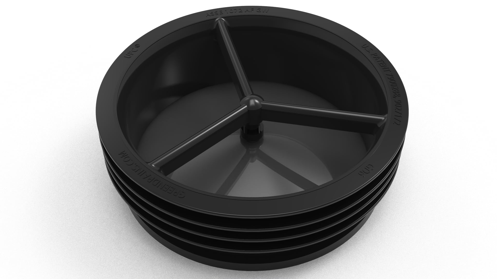 Green Drain Inc Black G Green Drain Waterless Trap Seal, 6 Inch, Fitting Pipes With Diameters Between 145-155 Mm