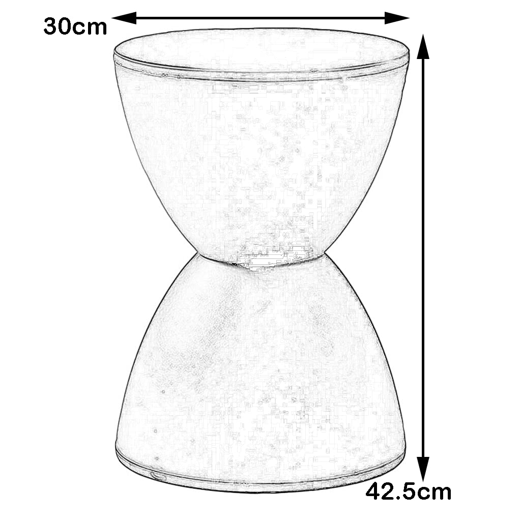 Plastikowy okrągły taboret toaletkowy antypoślizgowy wodoodporny stołek łazienkowy pod prysznic mocny trwały stołek do jadalni do salonu sypialni makijaż 30 x 42,5 cm (kolor: khaki) wodoodporna
