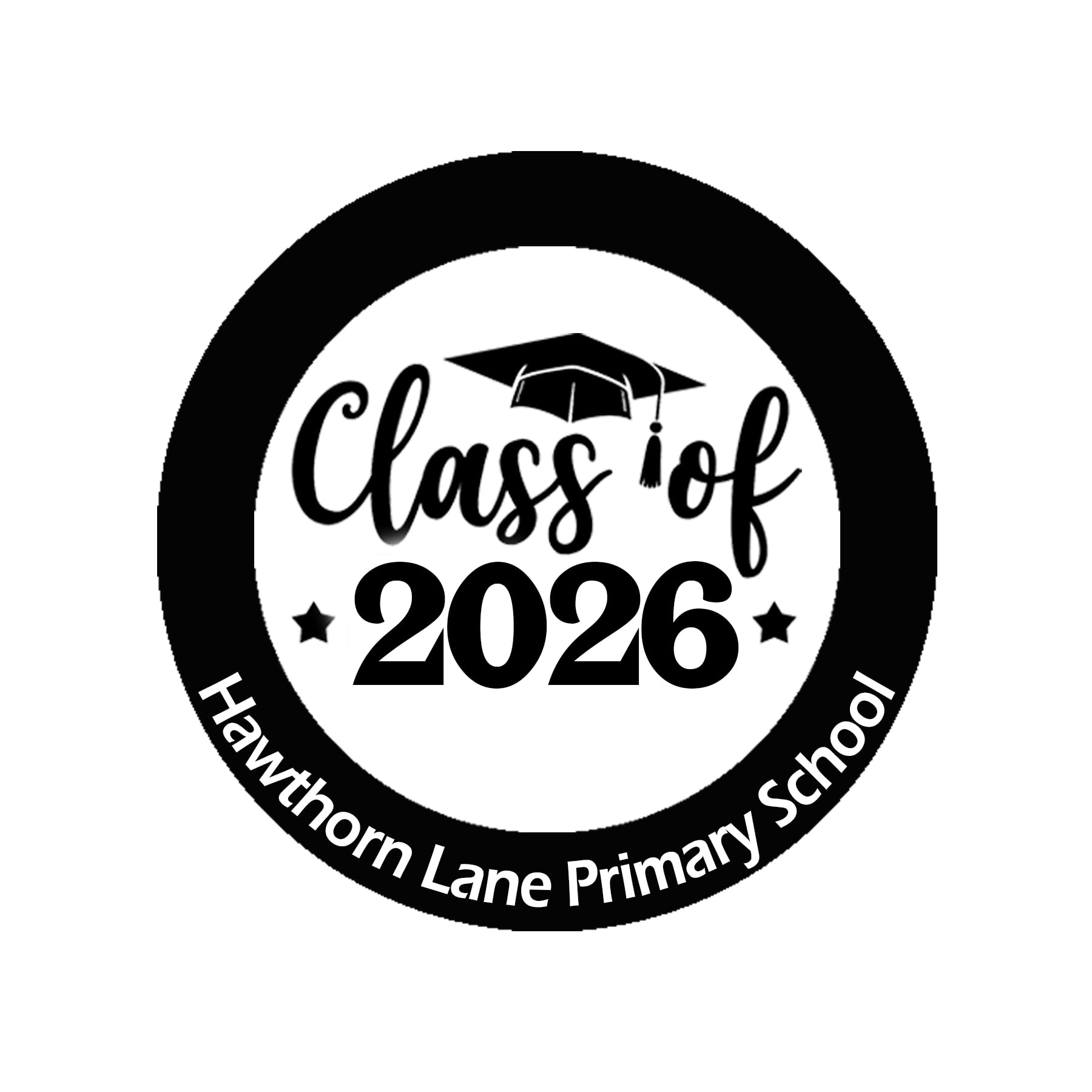 Personalised Class of 26 2026 Leavers Stickers – Round Stickers Labels for Party Bags, Keepsakes, or Celebration Favours – Memorable Graduation Send-Off - 35 Stickers (37mm)