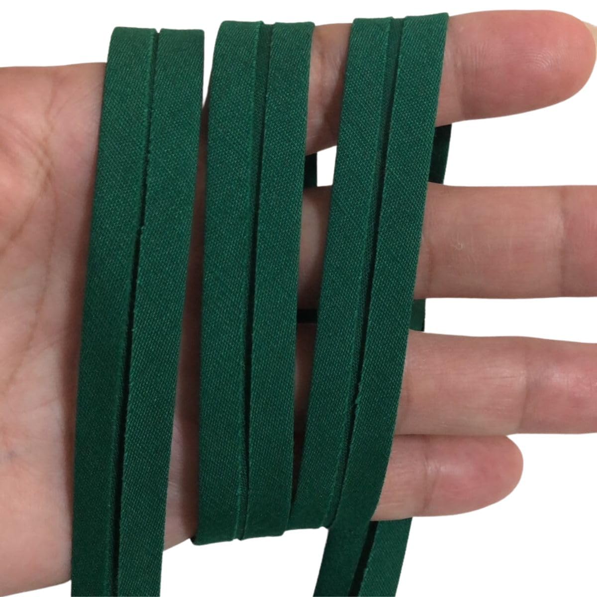 Einfach Gefaltetes Schrägband Aus Polyester-Baumwolle – 4,5 M Lang, 12 Mm Breit (schwarz/weiß)
