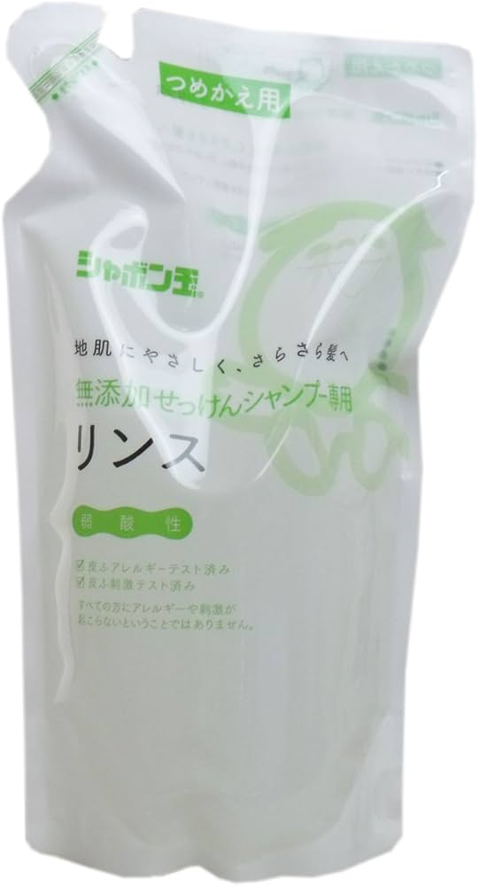 Amazon | シャボン玉 無添加せっけんシャンプー専用リンス つめかえ用