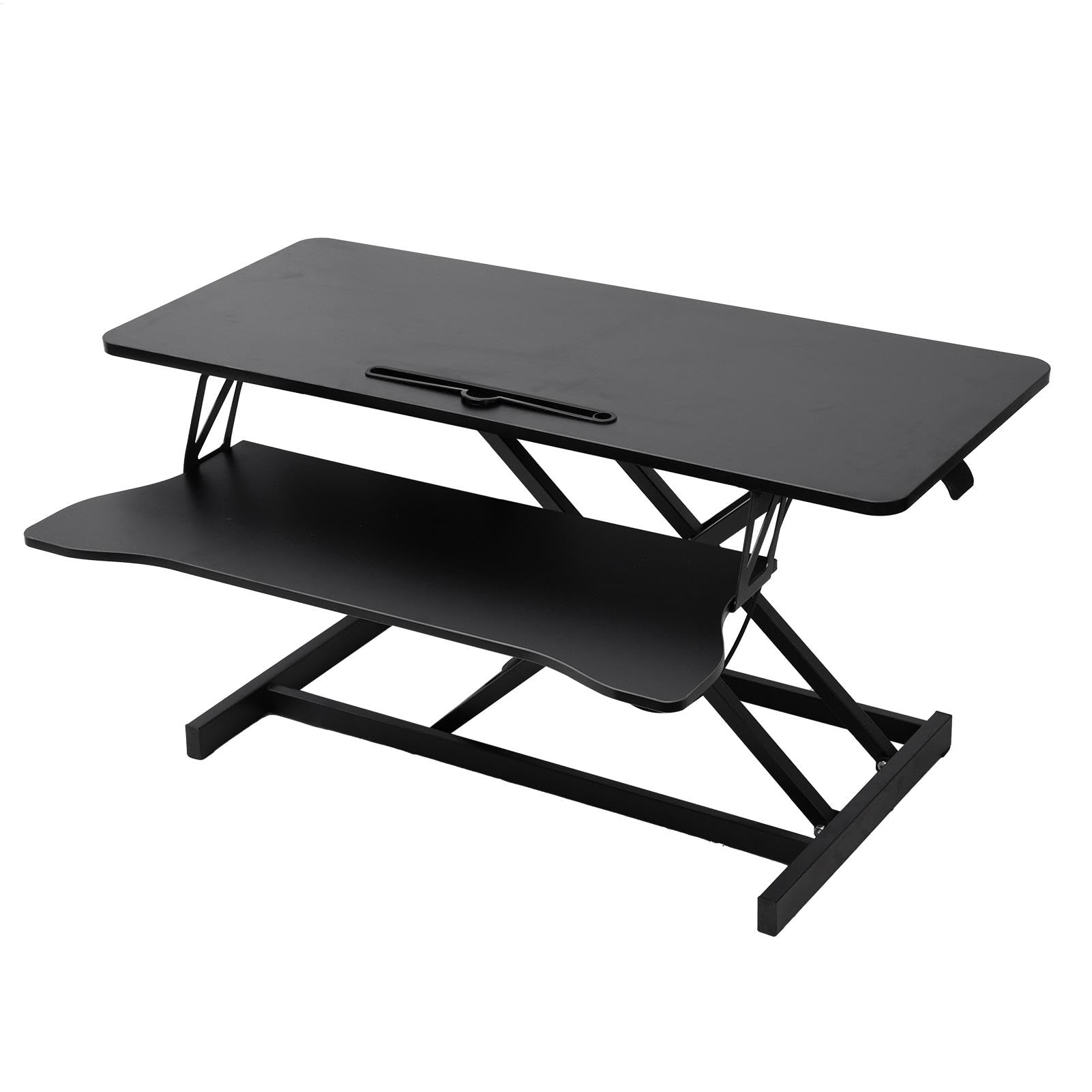 Amazon.com: Standing Desk Converter, Double Monitor Desk Riser with ...