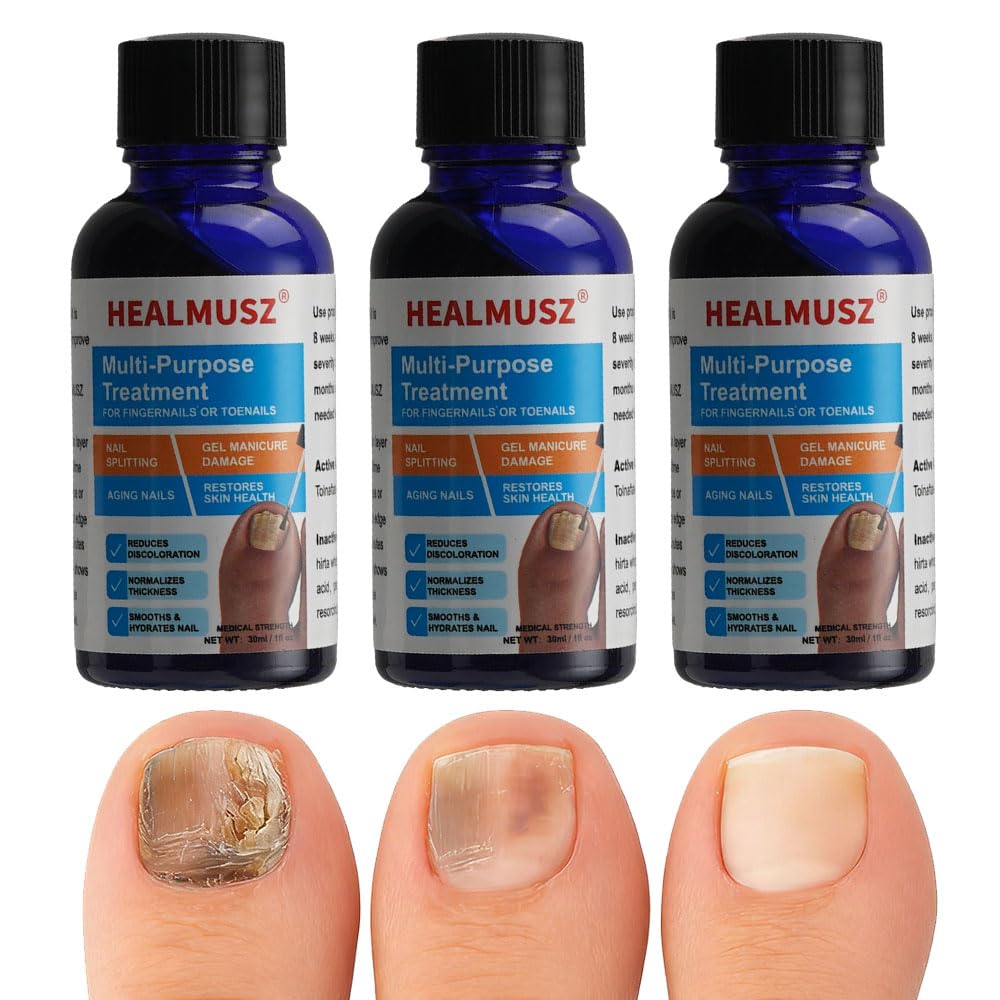 Toenail Fungus Treatment Extra Strength – 3 Pack, 1 fl oz Each – Athletes Foot Treatment for Toenails, Restorative Nail Repair for Damaged Nails– Clinically Proven OTC Formula – NDC 84010-002-01