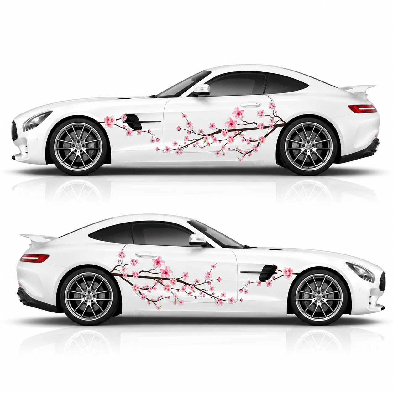 Amazon.com: 2PCS Cherry Blossom Car Decals, Large Sakura Side