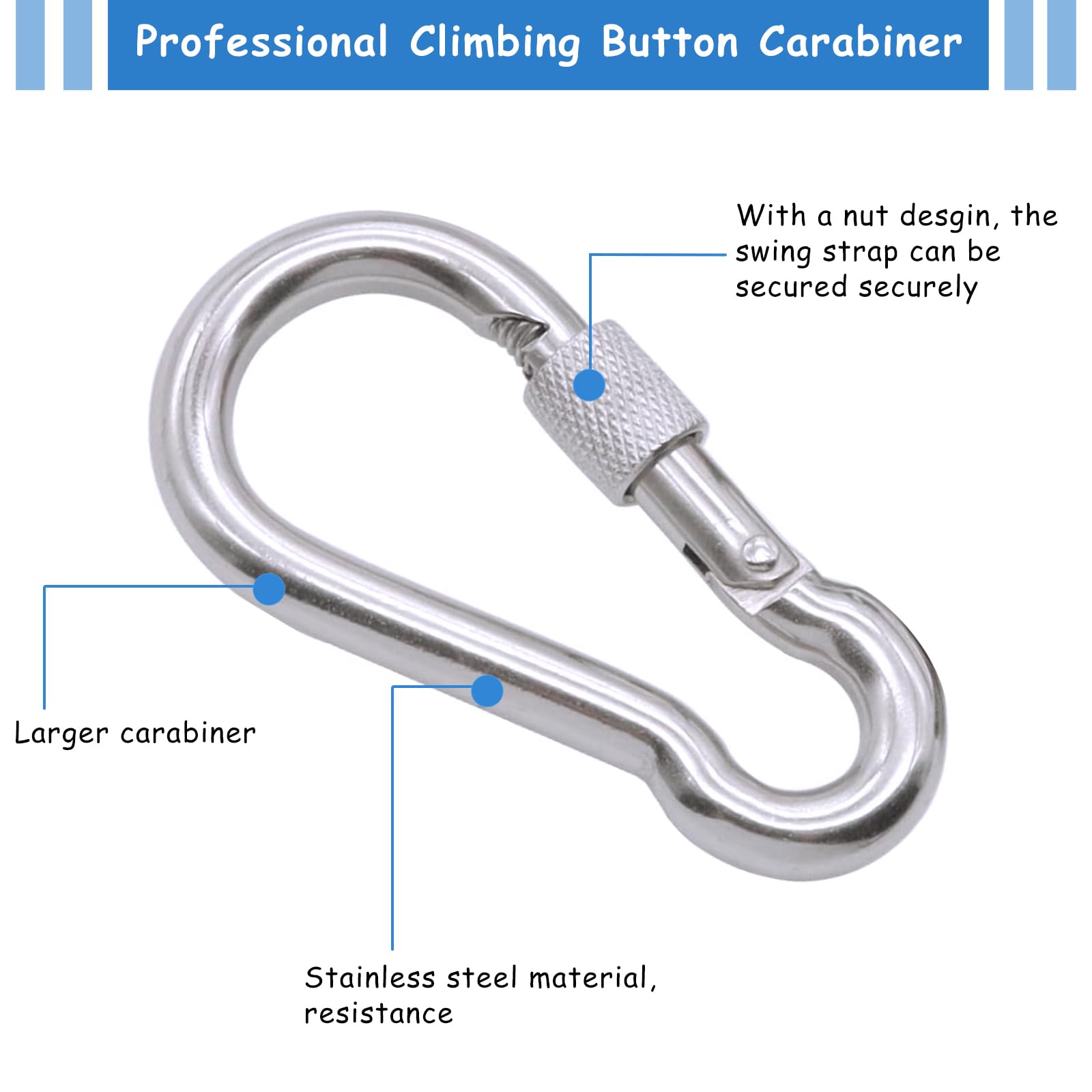 Cinghie Per Amaca Fousenuk Con Moschettoni - Supporto Fino A 400kg, Per Esterni E Campeggio - Foto 11