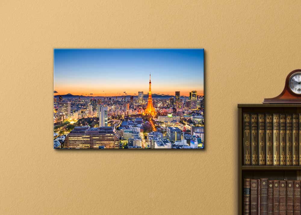 Amazon.com: Canvas Prints Wall Art - Tokyo, Japan Skyline at Tokyo
