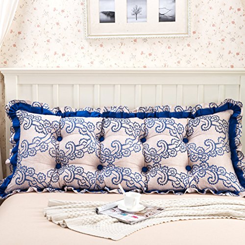 JGXVUYKDFV Cotton long pillow/korean sofa big cushion/two-person long pillow/pillow/korean head back-A diameter220cm(87inch)