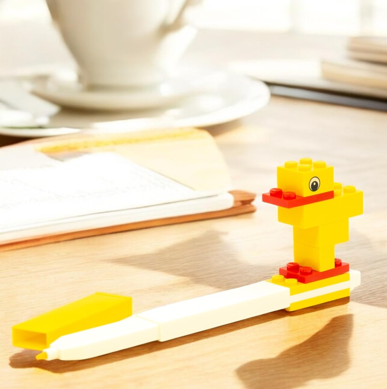 Lego Stationery Creativity Set with Duck Building Toy (53466) Includes 2 Sticky Note Pads, 1 Gel Pen, 3 Markers & a 10 Piece Duck Building Toy, Gift for Fans of Drawing and Stationery