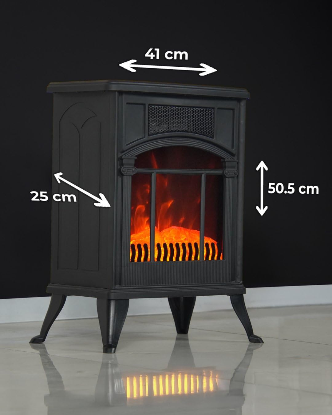 Dlc Castelle 1900W Ayaklı Elektrikli Şömine : Amazon.com.tr: Yapı