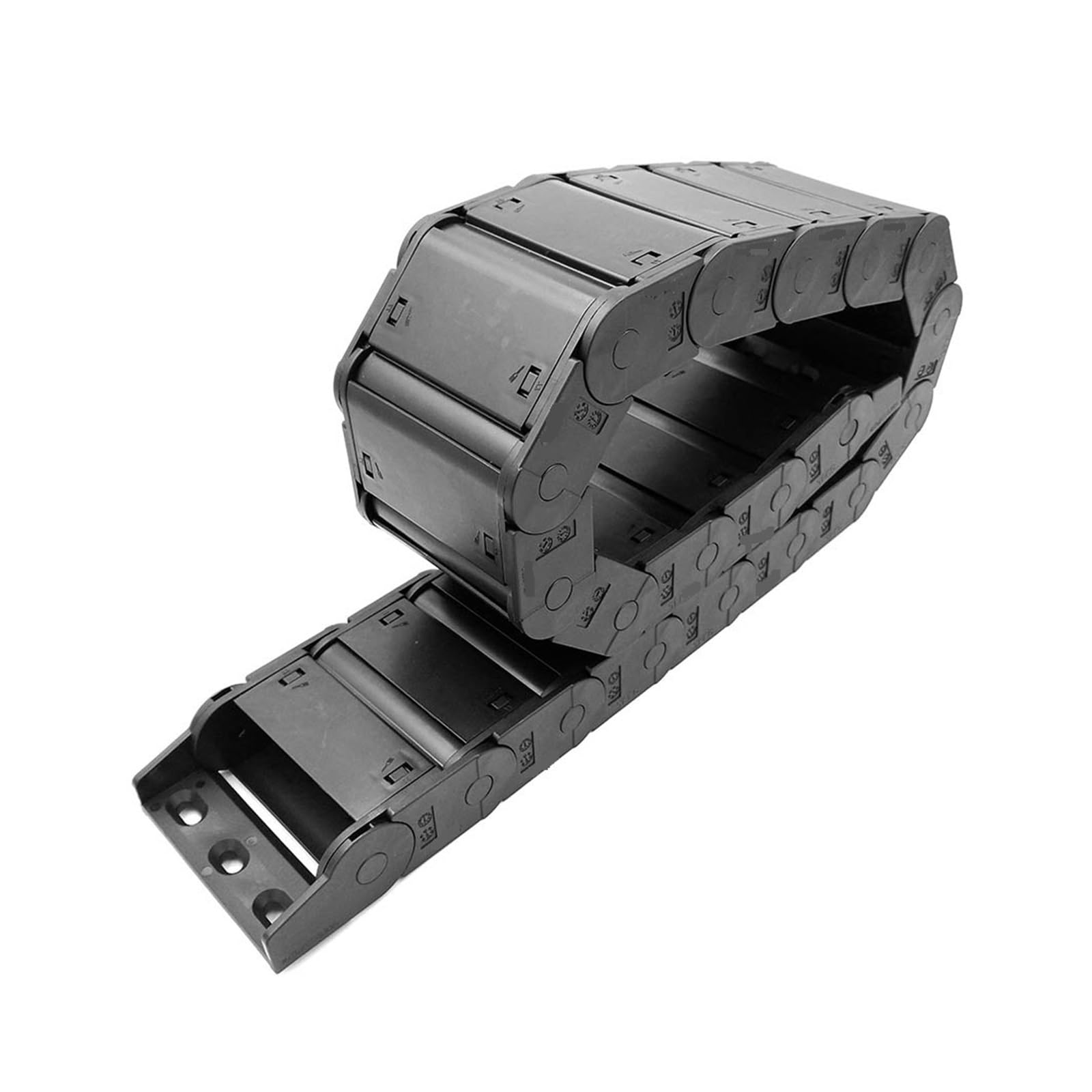 Schleppketten 1 Stück 25 Serie 1 Meter Schleppketten-Drahtkabelhalter(R125,25x77 mm)