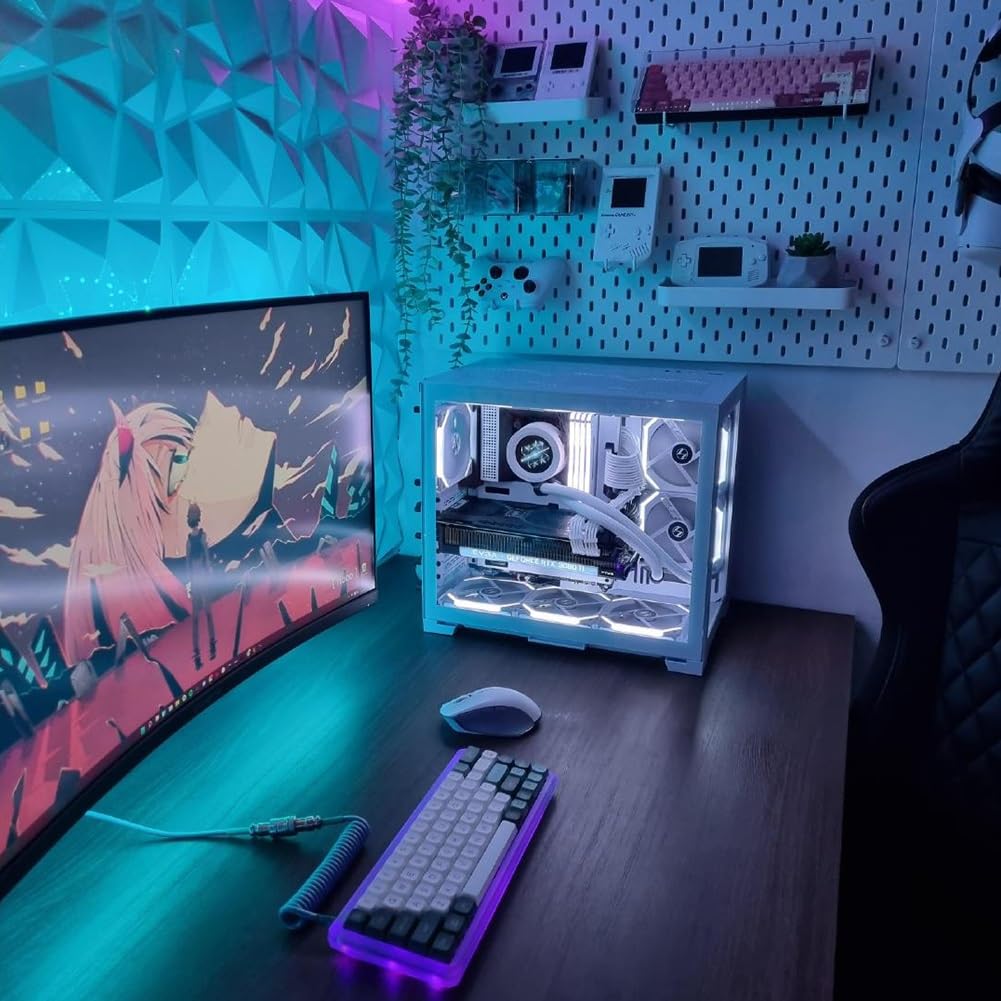 DONGXIAO Tiras De Luces Decorativas, Luces LED For Pantalla De Computadora, Luces Ambientales, Luces De Fondo Sincrónicas Con La Pantalla, Luz LED For TV Con Sincronización De Música(2.5M 60LEDs Kit)