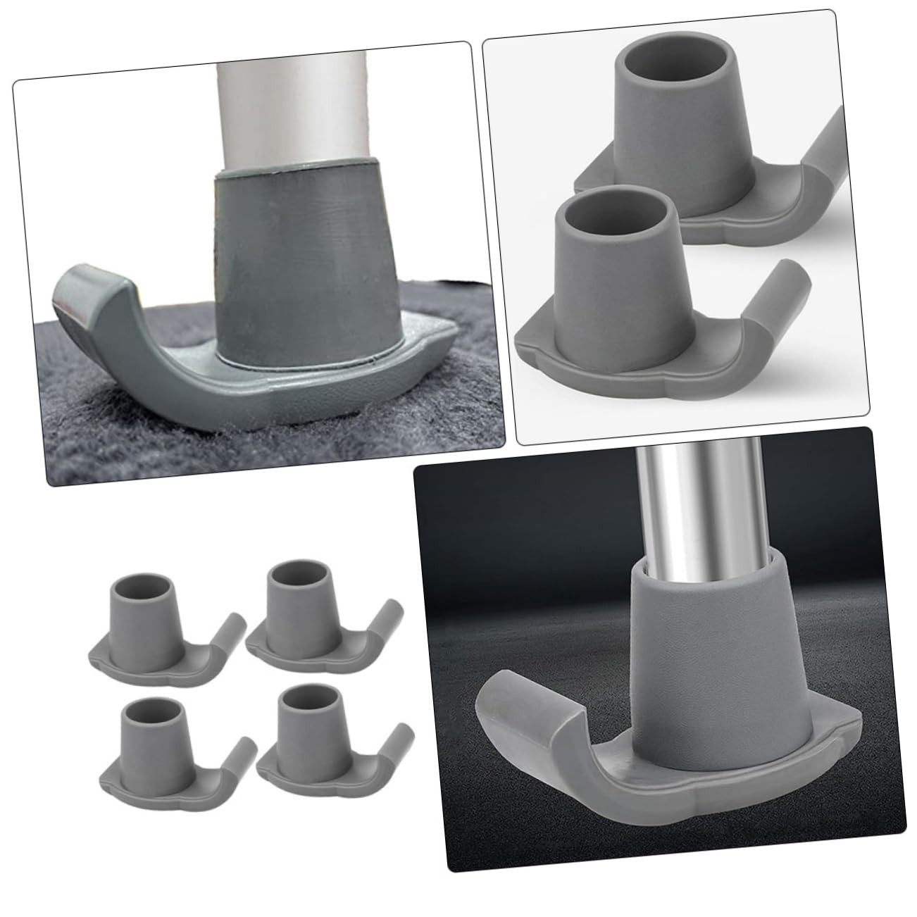 Healvian 6pezzi Sci per Walker Heavy Duty Scivoli di Ricambio per Walker Cuscinetti per Piedi Guardian e Drive Scivoli per Deambulatore